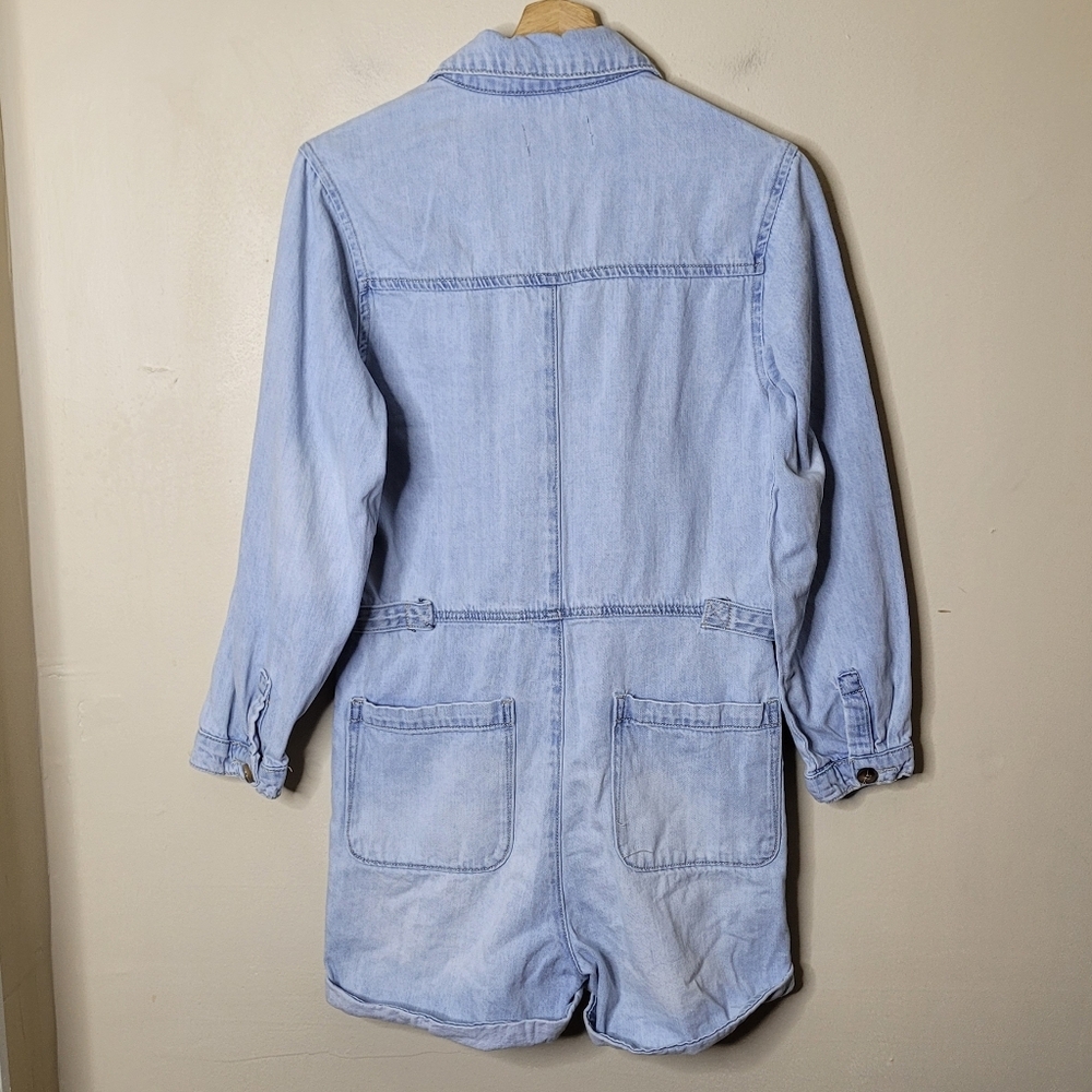 Kancan Denim Short Romper Size Small - Picture 5 of 8